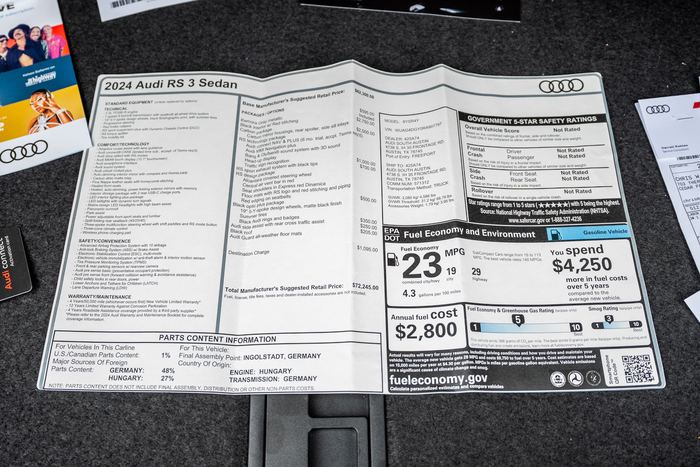 Audi RS3 photo 222